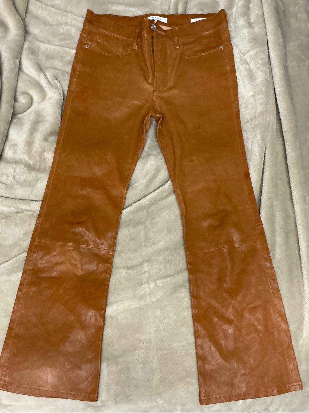 Frame Lambs Leather Pants